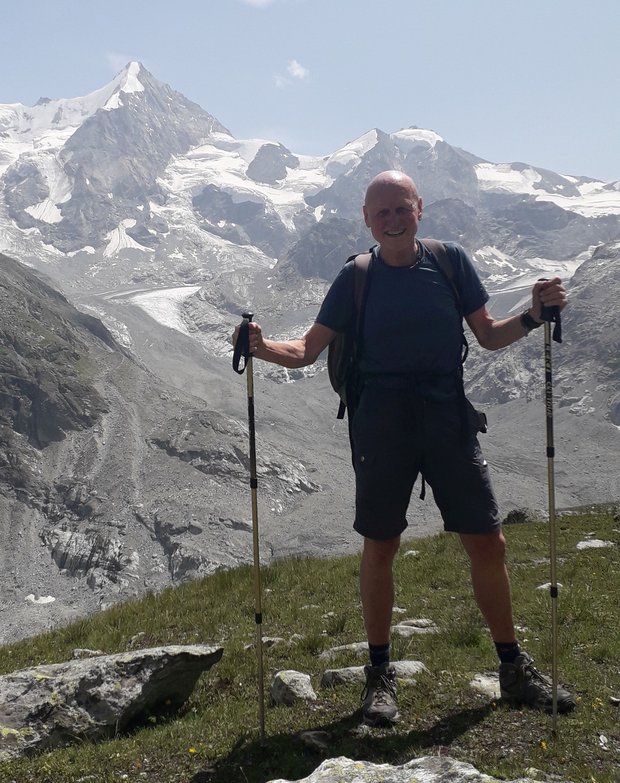 Manno Peters on a mountain hike